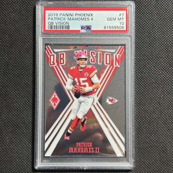 2019 Panini Phoenix Patrick Mahomes QB Vision PSA 10 Gem Mint Kansas City Chief